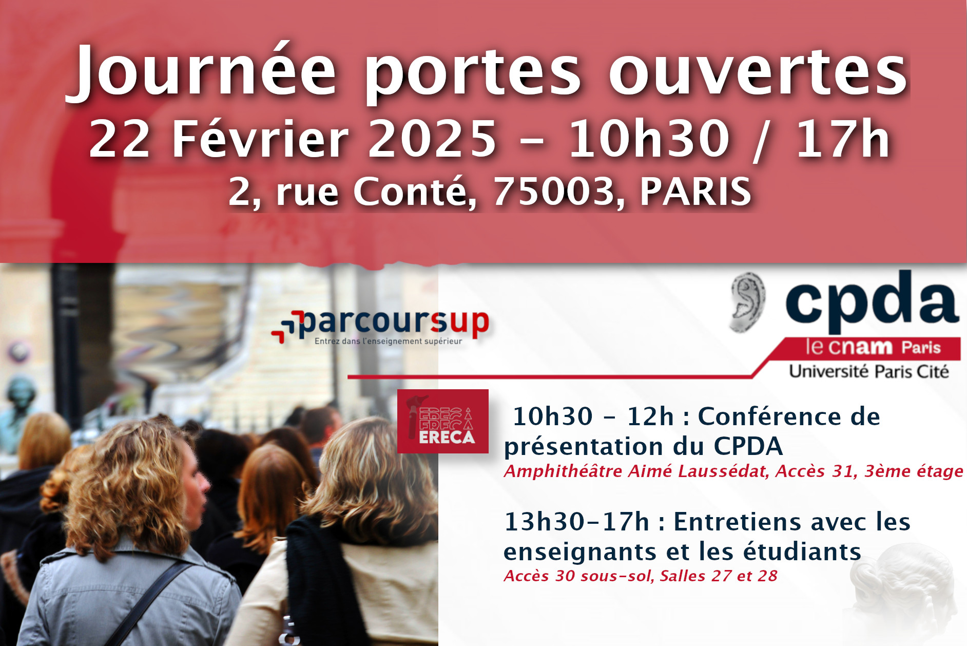 Journées portes ouvertes Samedi 22 Février 2025